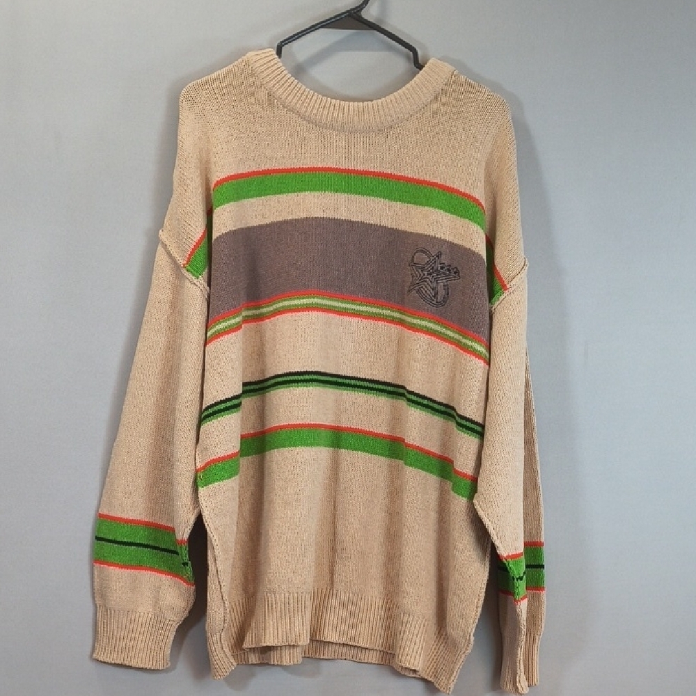 BDG Roman Stripe Women Crew Neck Sweater NWT Size L